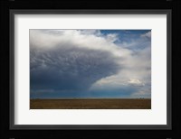 Storm Cell Forms Over Prairie, Kansas Framed Print