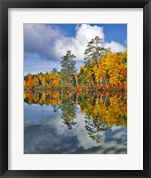 Autumn Scene Of Upper Togue Pond, Maine Fine Art Print