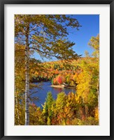 Wyman Lake In Autumn, Maine Fine Art Print