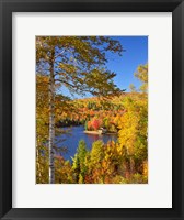 Wyman Lake In Autumn, Maine Fine Art Print