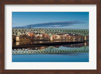 Western Avenue Bridge And Kennebec River, Maine Fine Art Print