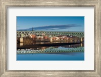 Western Avenue Bridge And Kennebec River, Maine Fine Art Print