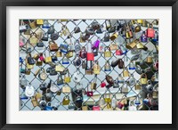Love Locks On A Fence, Portland, Maine Fine Art Print