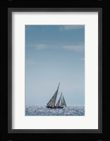 Single Schooner In Cape Ann, Massachusetts Fine Art Print