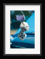1950's Fuzzy Dice At An Antique Car Show Fine Art Print