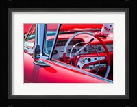 Classic Interior At An Antique Car Show Fine Art Print
