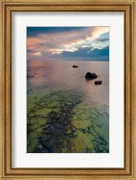 Sunset At Fisherman's Island State Park On Lake Michigan Fine Art Print