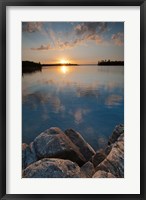 Sunset On Kabetogama Lake, Voyageurs National Park Fine Art Print