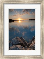 Sunset On Kabetogama Lake, Voyageurs National Park Fine Art Print