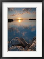 Sunset On Kabetogama Lake, Voyageurs National Park Fine Art Print