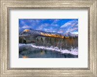 Mcdonald Creek And The Apgar Mountains In Glacier NP Fine Art Print
