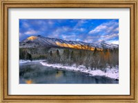 Mcdonald Creek And The Apgar Mountains In Glacier NP Fine Art Print