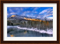 Mcdonald Creek And The Apgar Mountains In Glacier NP Fine Art Print