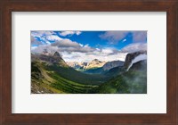 Panorama Of Logan Pass, Glacier National Park, Montana Fine Art Print
