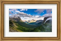 Panorama Of Logan Pass, Glacier National Park, Montana Fine Art Print