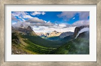 Panorama Of Logan Pass, Glacier National Park, Montana Fine Art Print