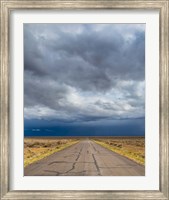 Road Into Approaching Storm, Nevada Fine Art Print