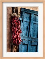 Hanging Chili Peppers, New Mexico Fine Art Print