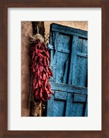 Hanging Chili Peppers, New Mexico Fine Art Print