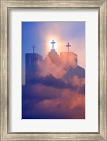 Heavenly Church With Clouds, New Mexico Fine Art Print