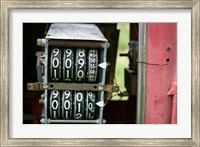 Antique Gas Pump Counting Machine, Tucumcari, New Mexico Fine Art Print
