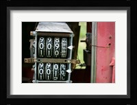 Antique Gas Pump Counting Machine, Tucumcari, New Mexico Fine Art Print