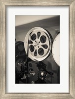 Vintage Film Projector At The Kimo Theater, New Mexico Fine Art Print