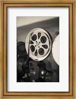 Vintage Film Projector At The Kimo Theater, New Mexico Fine Art Print