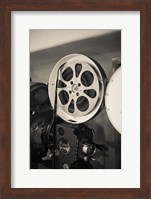 Vintage Film Projector At The Kimo Theater, New Mexico Fine Art Print