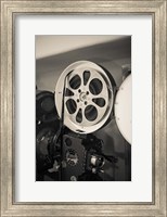 Vintage Film Projector At The Kimo Theater, New Mexico Fine Art Print