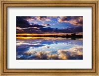 Wetlands At Sunrise, Bosque Del Apache National Wildlife Refuge, New Mexico Fine Art Print