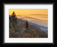 Sunrise From The Oconaluftee Valley Overlook, North Carolina Fine Art Print