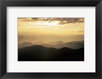 Sunset Mountains Along Blue Ridge Parkway, North Carolina Fine Art Print