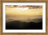 Sunset Mountains Along Blue Ridge Parkway, North Carolina Fine Art Print