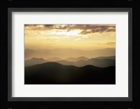 Sunset Mountains Along Blue Ridge Parkway, North Carolina Fine Art Print