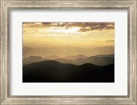 Sunset Mountains Along Blue Ridge Parkway, North Carolina Fine Art Print