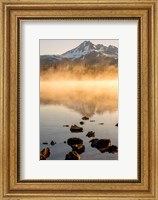 Misty Sparks Lake With Mt Bachelor, Oregon Fine Art Print