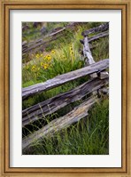 Split Rail Fence In Smith Rock State Park, Oregon Fine Art Print