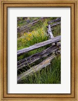 Split Rail Fence In Smith Rock State Park, Oregon Fine Art Print