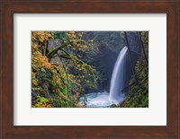 Autumn At Metlako Falls On Eagle Creek, Oregon Fine Art Print