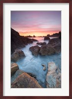 Soft Sunset And Incoming Tide At Harris Beach State Park, Oregon Fine Art Print