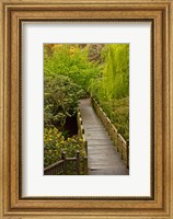 Bridge At Crystal Springs Rhododendron Garden, Portland, Oregon Fine Art Print