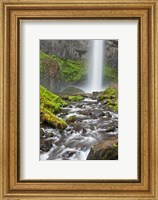 Latourell Falls And Creek, Columbia Gorge, Oregon Fine Art Print