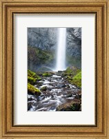 Latourell Falls And Creek, Columbia Gorge, Oregon Fine Art Print