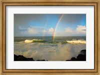 Double Rainbow Over Depoe Bay, Oregon Fine Art Print