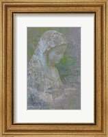 Pastel Abstract Statue Of The Madonna Fine Art Print