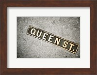 Queen St Sign, Charleston, South Carolina Fine Art Print