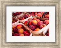 Peaches In Baskets, South Carolina Fine Art Print