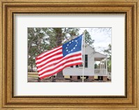 Betsy Ross Flag At The Craven House In Historic Camden, South Carolina Fine Art Print