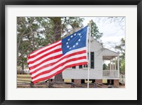 Betsy Ross Flag At The Craven House In Historic Camden, South Carolina Fine Art Print